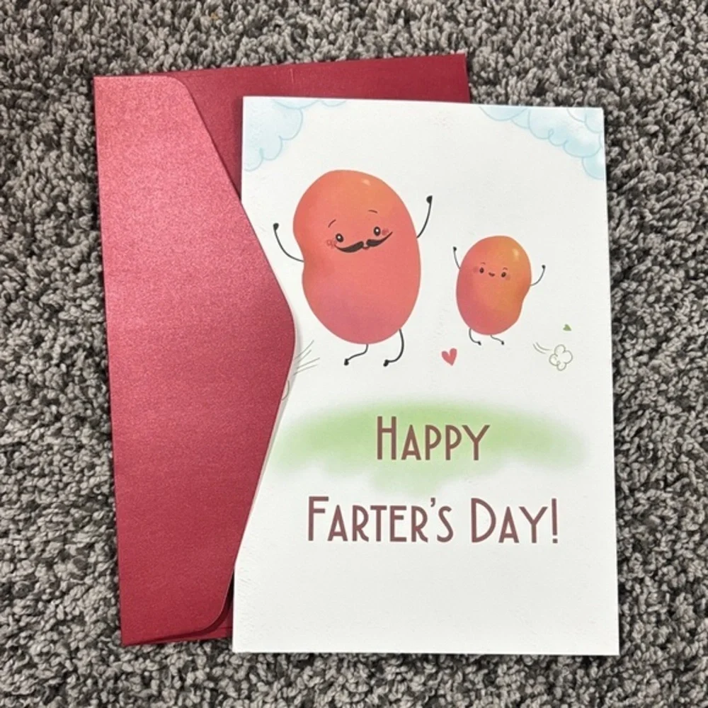 Funny Father's Day Card with Red Envelope
